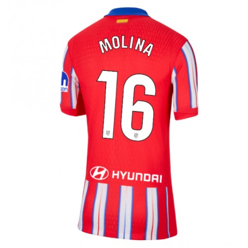 Dámy Fotbalový dres Atletico Madrid Nahuel Molina #16 2024-25 Domácí Krátký Rukáv